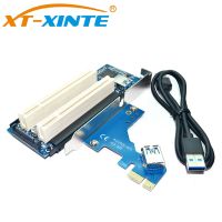 【☊HOT☊】 xuren5304977 Deskpci-Express Pci Pci เป็นการ์ดอะแดปเตอร์ Pci Pcie ไปการ์ดขยาย Pci คู่ Usb 3.0เพิ่มในตัวแปลงการ์ด