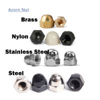 304Stainless Steel Brass Black Carbon Steel Acorn Cap Nut Hex Metric Threaded Hexagon Nut M3 M4 M5 M6 M8 M10 M12 M14 M16 M18 M20 Nails Screws Fastener