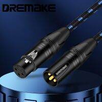 【YF】 DREMAKE XLR Mic Cable 3-Pin Male to Female Microphone Audio Balanced DMX AMP Patch Cords for Mixing Boards Pro