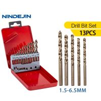 {SAVAGE Hardware Tools} NINDEJIN M35โคบอลต์บิด Set Mata Bor 1.5มม. 3.2มม. 3.5มม. ชุด Hss สำหรับโลหะสแตนเลสสตีลไม้พลาสติก13ชิ้น