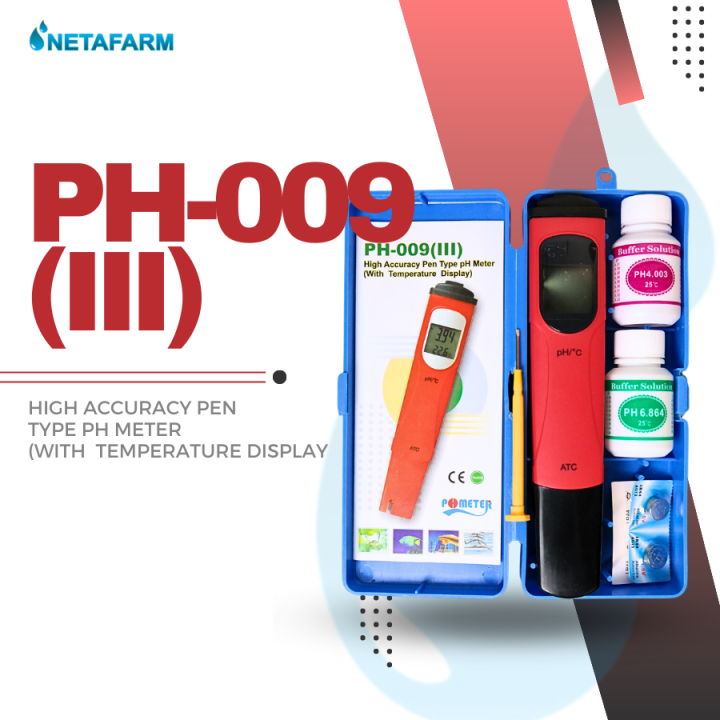 Alat Ukur Air Hidroponik pH Meter ATC (Pen Type PH009) (III) Lazada Indonesia