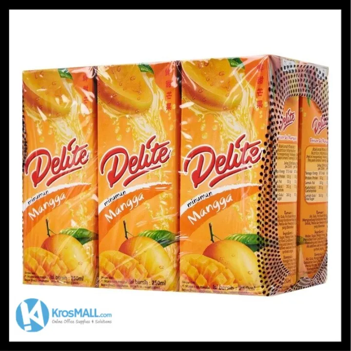 DELITE Mango Juice Drink 24 X 250ml | Lazada