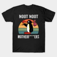 Noot Pingu เสื้อยืดแขนสั้น ผ้าฝ้าย 100 ลายกราฟฟิค Lelaki Dewasa สไตล์คลาสสิก เรโทร โอเวอร์ไซซ์ สําหรับผู้ชาย  870Y