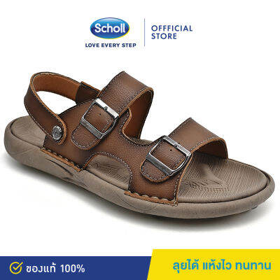 Scholl รองเท้าสกอลล์-ไบโอ ราฟา Rafa รองเท้าแตะสวม ผู้ชาย รองเท้าสุขภาพ รองรับอุ้งเท้า สำหรับภาวะเท้าแบน SCHOLL-BioM Concord Men Genuine Leather Sandals