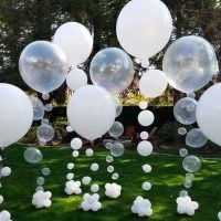 Beautiful Wedding Balloons Transparent 5/10/12/18/36 Inch White Latex Round Mini Jumbo White Balloon Arch Decoration Balloons