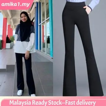 Muslimah Murah Plus Size ladies pants women high waist ankle