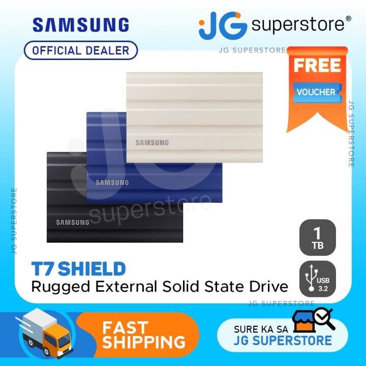 Samsung T7 Shield Portable SSD Solid State External Hard Drive (1TB