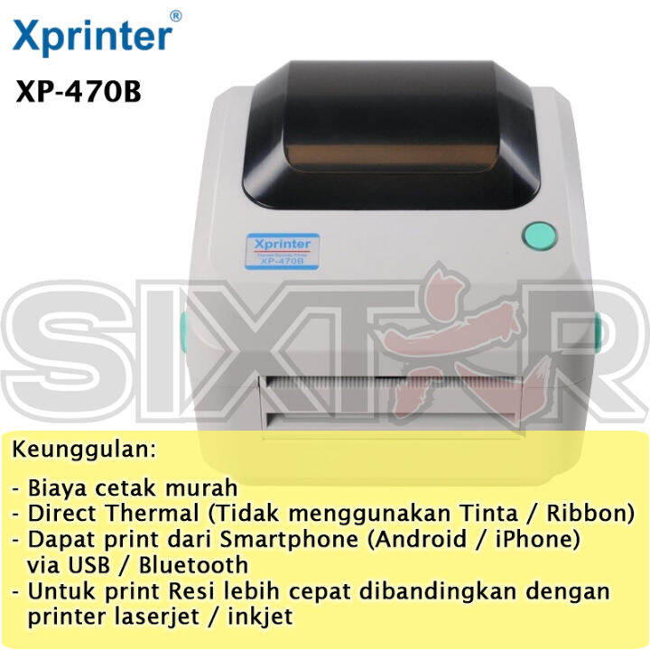 XPRINTER XP-470B Printer Thermal Label Barcode Printer USB / Bluetooth ...