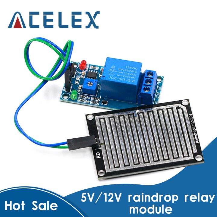 Rain Water Sensor Module Dc 5v 12 Relay Control Module Rain Sensor ...