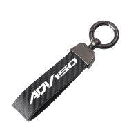 ✟ Carbon fiber motorcycle keychain key ring for HONDA ADV150 ADV 150 Motorcycle Accessories