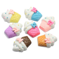 50100pcs Kawaii Resin Flatback Cupcake Earring Charms Cute Dollhouse Food Pendants For Bracelet Necklace Phone Keychain Decor