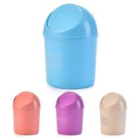 ™ Colorful Mini Waste Bin Sundries Barrel Desktop Garbage Basket Trash Can Dustbin Box Home Auto Interior Decoration Accessories