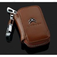 Angel Remote Car Key Bag Leather Zipper Key Case Cover Holder Wallet Large Capacity Pouch For Citroen C1 C2 C3 C4 C5 Elysee DS3 DS4 Xsara Picasso Saxo