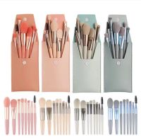 ✐✚✚ Eight fur mini matte makeup brush set portable eyeshadow brush eyelash brush cheek is red brush full makeup brush