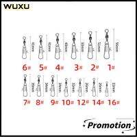 WUXU 50PCS เงินสีเงิน ตัวเชื่อมต่อตกปลา เหล็กไร้สนิม รูปขวด ตะขอเกี่ยวตะขอ อุปกรณ์เสริมแท็กเกิล หัวเข็มขัดแบบกระจาย อุปกรณ์ตกปลาสำหรับตกปลา