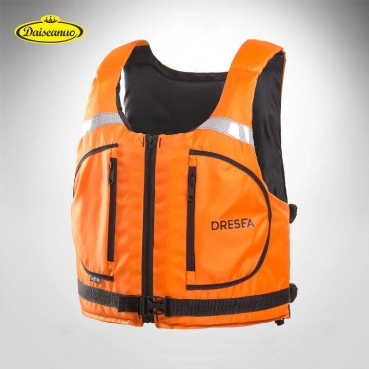 roqy39 Shop Kayak Life Vest For Men Zippered Pockets Reflector Whistle