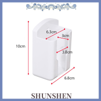 [SHUNSHEN] เครื่องปรับอากาศอเนกประสงค์ที่วางรีโมทที่แขวนสิ่งของกล่องติดตั้งผนังสีขาว