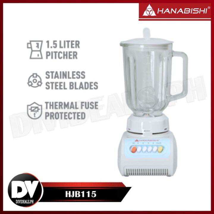 Hanabishi Juice Blender HJB115 1.5 Liter Capacity, Best for Shakes
