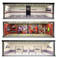 Diorama 1:64 LED Lighting Garage Parking Lot Display Station Vehicle Gifts Collection With USB Connector