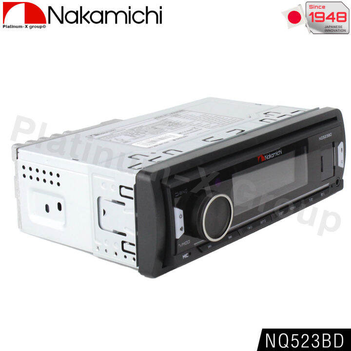 nakamichi-nq523bd-วิทยุติดรถยนต์-1din-eq-32band-มีบลูทูธ-รองรับ-bluetooth-usb-aux-fm-วิทยุ-1din-บลูทูธ-50x4-max-power-สั่งงานผ่านสมาร์ทโฟน