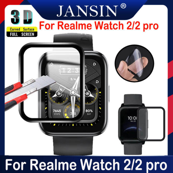 ฟิล์ม-realme-watch-2-นาฬิกาอัจฉริยะ-ฟิล์มกันรอย-แบบโค้ง-3-มิติ-ฟิล์มติดนาฬิกา-for-realme-watch-2-pro-hd-ตัวป้องกันหน้าจอ-accessories-not-glass