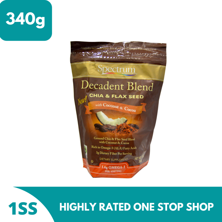 Spectrum Decadent Blend Chia And Flax Seed W Coconut And Cocoa 340g Lazada Ph 0567