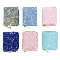 【CC】 Ladies Sequin Wallet Around Glitter Coin Purse Fashion Money Clip Change