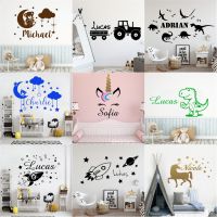 Personalized Custom Name Wall Sticker Vinyl Decals Babys Kids Room Decoration Bedroom Wallpaper Stickers Murals