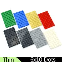 10Pcs Thin Plate Building Blocks 6x10 Dots DIY Classic Bricks Figures Educational Creative Size Compatible With 3033 Toys