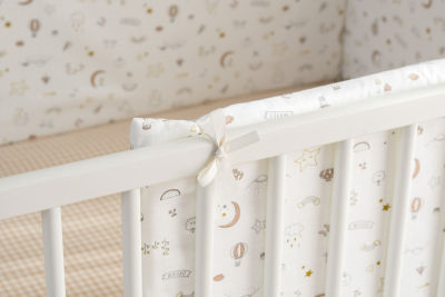 Baby Crib Protector Kit Soft 6pcs Infant Bed Bumper Cradle Pillow Detachable Around Cot Protect Mat Room Decoration for New Born