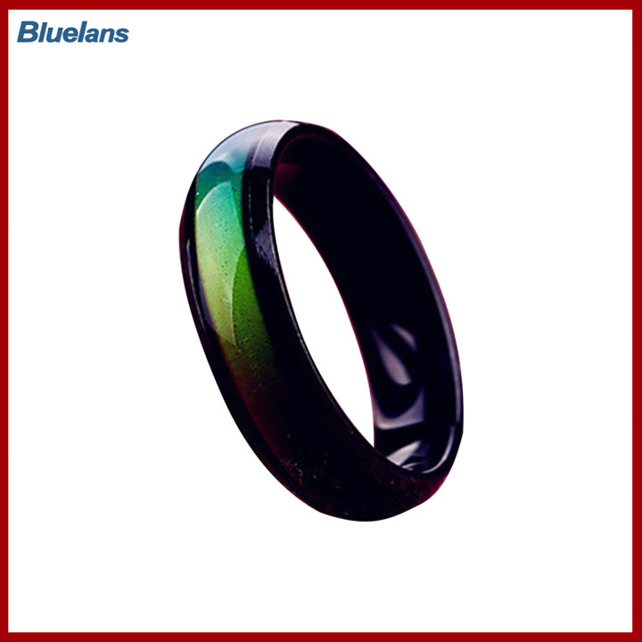 Bluelans®แหวนพิมพ์เหล็กกล้ามีสไตล์แหวนคู่ทรงกลมสำหรับทุกเพศสำหรับออกเดท