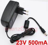 1PCS 23V 500mA AC 100V-240V Converter Adapter DC 23V 0.5A 500mA Power Supply EU Plug 5.5mm x 2.1mm-2.5mm