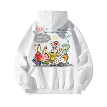 White 2025 spongebob hoodie