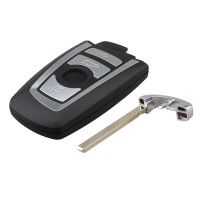 ❧♂ 3 Series 5 Series BMW Smart Card Remote Control Shell BMW 4 Button Smart Key Shell