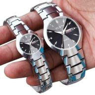 Đồng hồ cặp đôi Wlisth RL02 chống nước 30m mặt kính lục giác Diamonds dây thumbnail