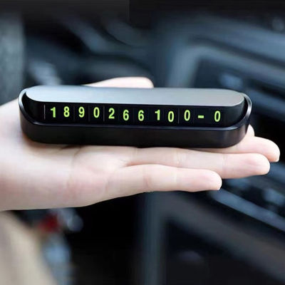 【เฟยตง】🚕🚕13x2.5cm เบอร์โทรศัพท์แผ่นการ์ดที่จอดรถชั่วคราวบัตรตัวเลขโทรศัพท์ในรถยนต์
