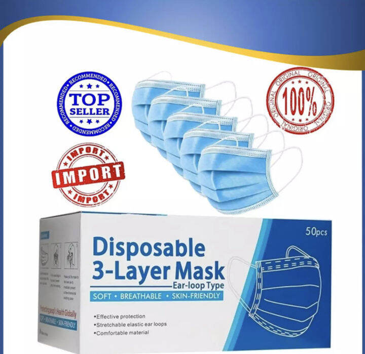 MASKER 3PLY ISI 50 PCS | Lazada Indonesia