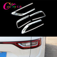 Car Chrome Rear Tail Lights Protection Trim Rear Lamps Cover Sticker Fit for Renault Koleos Samsung QM6 2016 2017 2018 2019