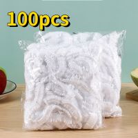 ETX100PCS PE Disposable Elastic Food Covers for Bowls Cups Plate Lid Fresh Keeping Cover Food Storage Cover Kitchen Plastic