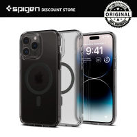 เคสโทรศัพท์ใหม่ของแท้ยี่ห้อ Spigen Ultra Hybrid MagFit สำหรับ iPhone 14 Pro Max/ iPhone 13 Pro Max/ iPhone 12 Pro Max/ iPhone 14 Plus สีดำฝาครอบป้องกันน้ำค้างแข็ง