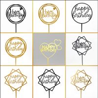 【CW】❈  10Pcs/lot New style Hand Writing Happy Birthday Dessert Decoration