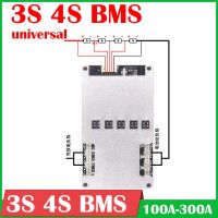 4S 3S 12.6V/16.8V 100A 160A 200A 300A Lithium Li-ion LiFePo4 Battery Protection Board Balance BMS High current 12V UPS Inverter