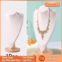 เครื่องประดับสร้อยคอลูกปัดของ Fenteer จี้หน้าอกสร้อยคอรูปแบบการแสดงที่ทำจากไม้หรูหรา