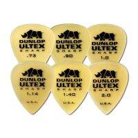 Dunlop Ultex Sharp Guitar Pick Plectrum 0.73/0.9/1.0/1.14/1.4/2.0mm Bass Acoustic Electric Classic Guitar Accessories 433R