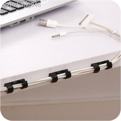 20 Pcs/Set Cable Organizer Clips ABS Wire Manager Cord Holder USB Charging Data Line Bobbin Winder