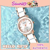 นาฬิกา Sanrio Hello Kitty ของแท้100% สำหรับเด็กผู้หญิงนาฬิกาควอตซ์กันน้ำกันขโมยนาฬิกาข้อมือน่ารักสำหรับเด็กของขวัญวันเกิด268