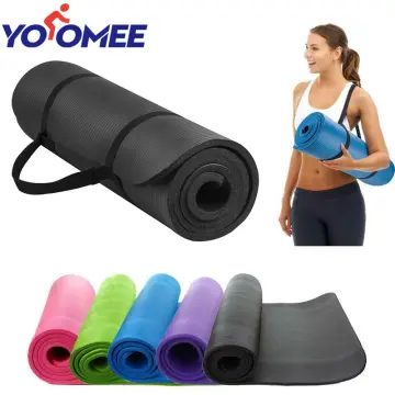 All-Purpose Anti-Tear Exercise Yoga Mat with Carrying Strap