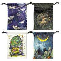 Drawstring Tarot Card Bag Halloween Tarot Cloth Drawstring Bag Party Favor Supplies Gift Candy Treat Bag for Halloween Thanksgiving Christmas bearable