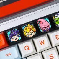 （Miss qis keycap）พวงกุญแจ Son Goku 1ชิ้น,พวงกุญแจเชอร์รี่เหล็กหน้าเสี้ยว Kirsite สำหรับ Dragon Z คีย์บอร์ดแบบกลไกที่กำหนดเองตัวครอบปุ่มคีย์บอร์ดความสูงของ R4