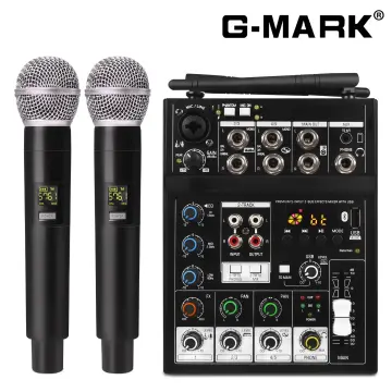 G-mark Ptm4 Mini 4 Channel Portable Bluetooth Audio Mixer Sound